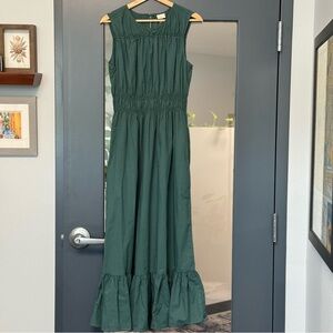 A New Day Green Cotton Dress - Medium